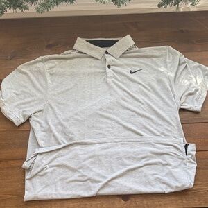 Nike Men's Heather Gray Polo Shirt